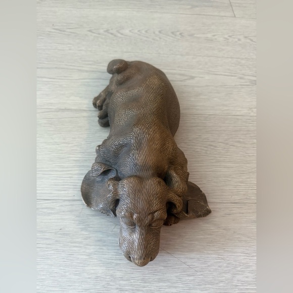 Flora Fauna Sleeping Dog resin Figurine - Picture 1 of 5